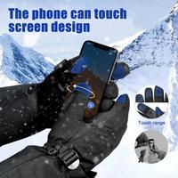 Waterproof Zipper Pocket Design Gloves Intelligent Temperature Control Gloves Winter Skiing Electric Gloves with Touchscreen