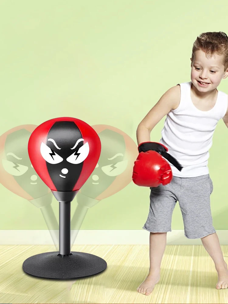 كيس اللكم المكتبي كرة اللكم مع كوب الشفط مكتب الملاكمة لكمة الكرة الإجهاد الإغاثة الملاكمة كرة منعكس للمنزل مكتب