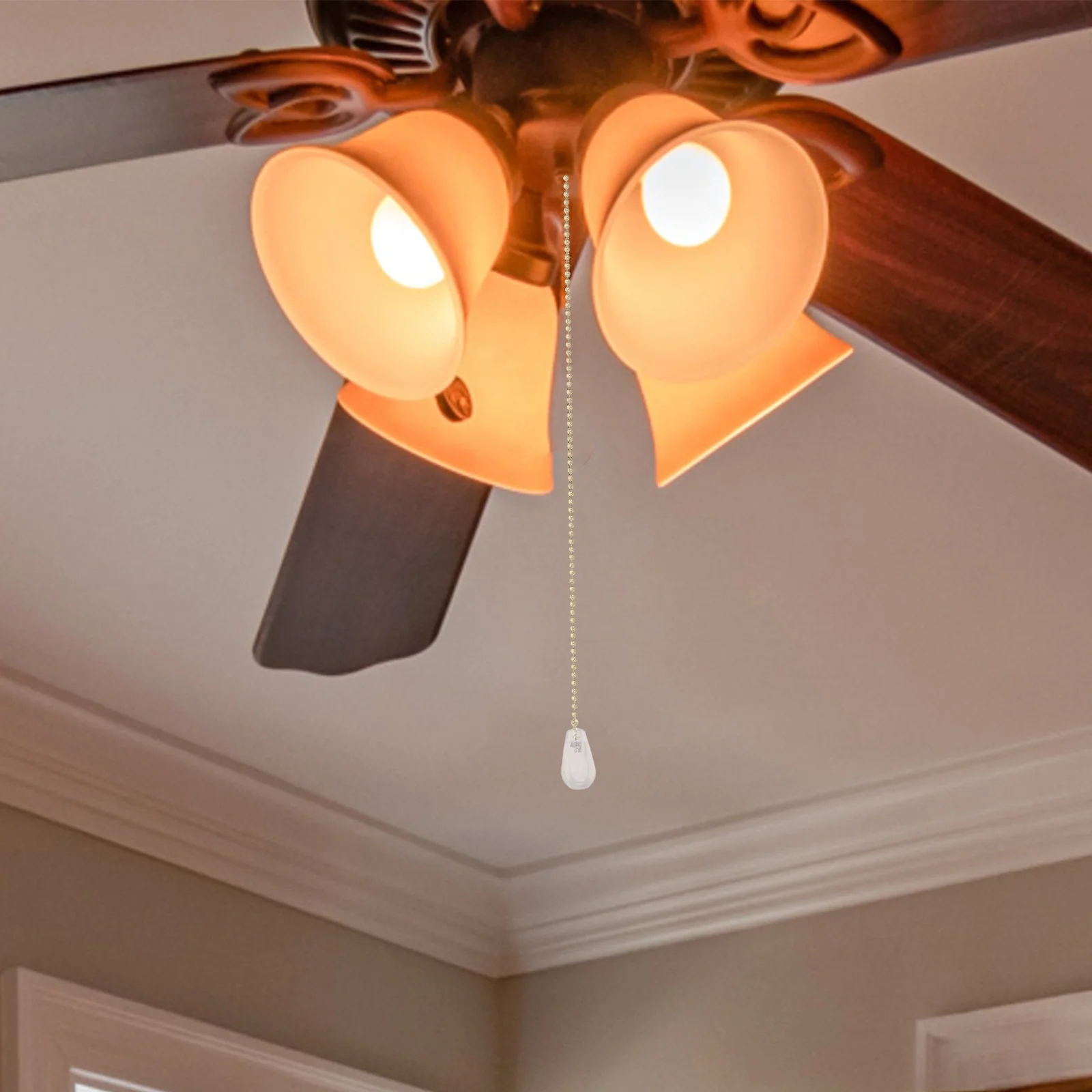 

Transparent Pendant Light Decor Ceiling Fan Pull Chain Replacement Easy Install Decorative Cord For Bathroom Lamp Hardware