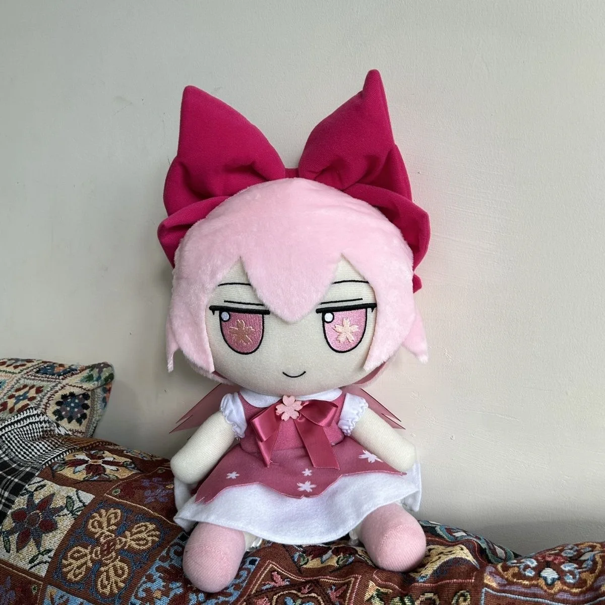 

30cm TouHou Project Pink Cirno Plush Toys Cute Soft Stuffed Animal Fumo Cosplay Pillow Dolls For Kid Birthday Christmas Gift