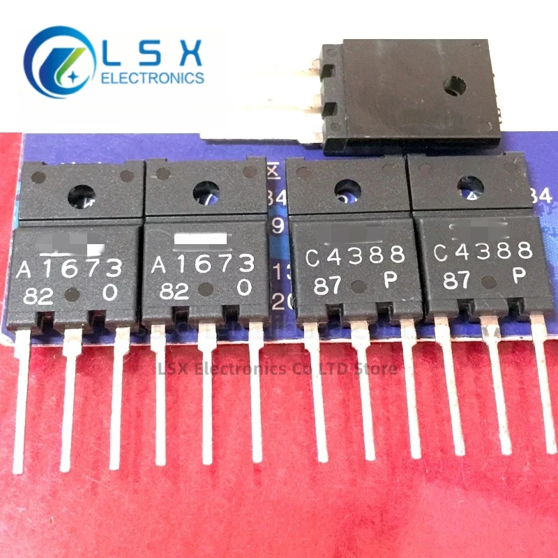 New Original 5Pairs(10PCS)/Lot 2SA1673 A1673 + 2SC4388 C4388 OR 2SA1672 + 2SC4387 TO-3PF NPN+PNP Audio Amplifier Transistors