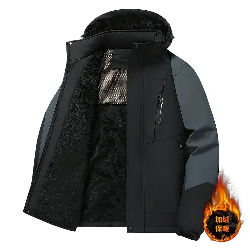 2026 Autumn Winter Fashion Sports Windproof Thick Warm Coat Men's Casual Loose Large Size High-Grade Cotton-Padded Jacket L-8XL