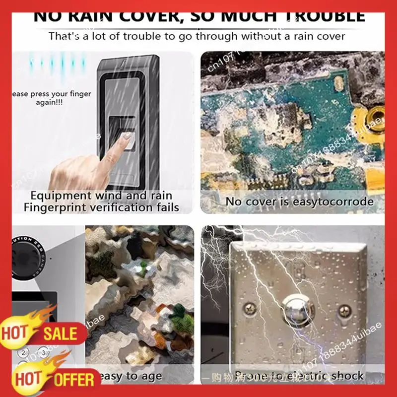 B47C ケースレインプロテクター屋外防雨カバー保護アクセス制御キーパッドドアベルカードリーダープロテクターサンシェル