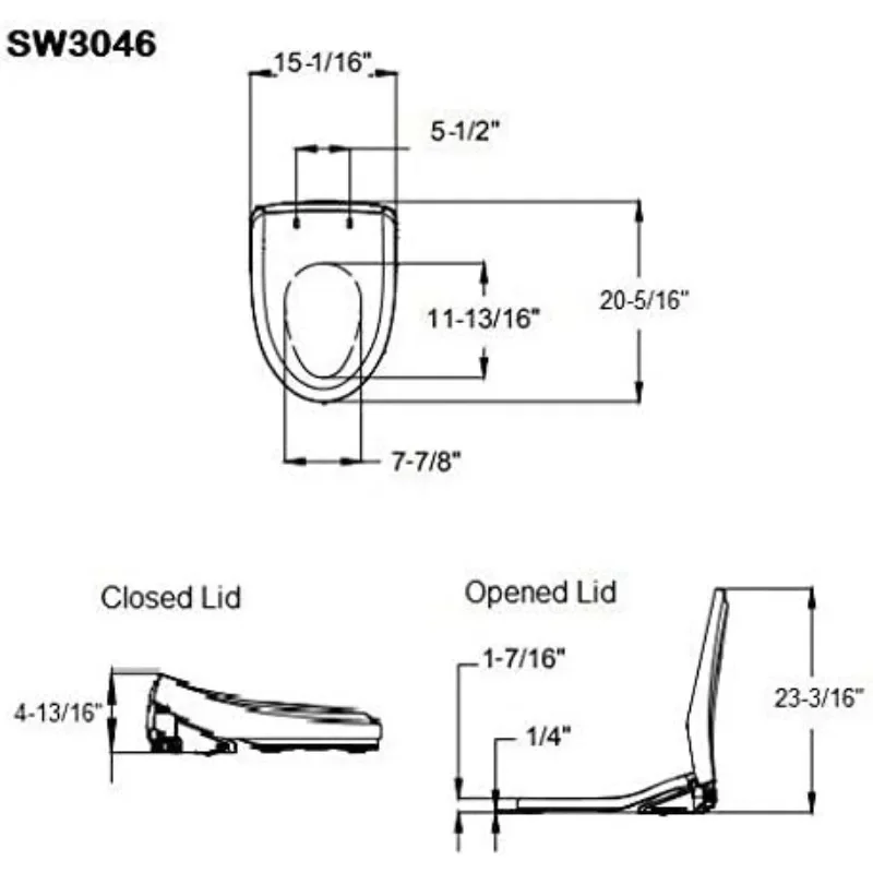 TOTO S500E Electronic Bidet Toilet Cleansing, Instantaneous Water, EWATER Deodorizer, Warm Air Dryer, and Heated Seat