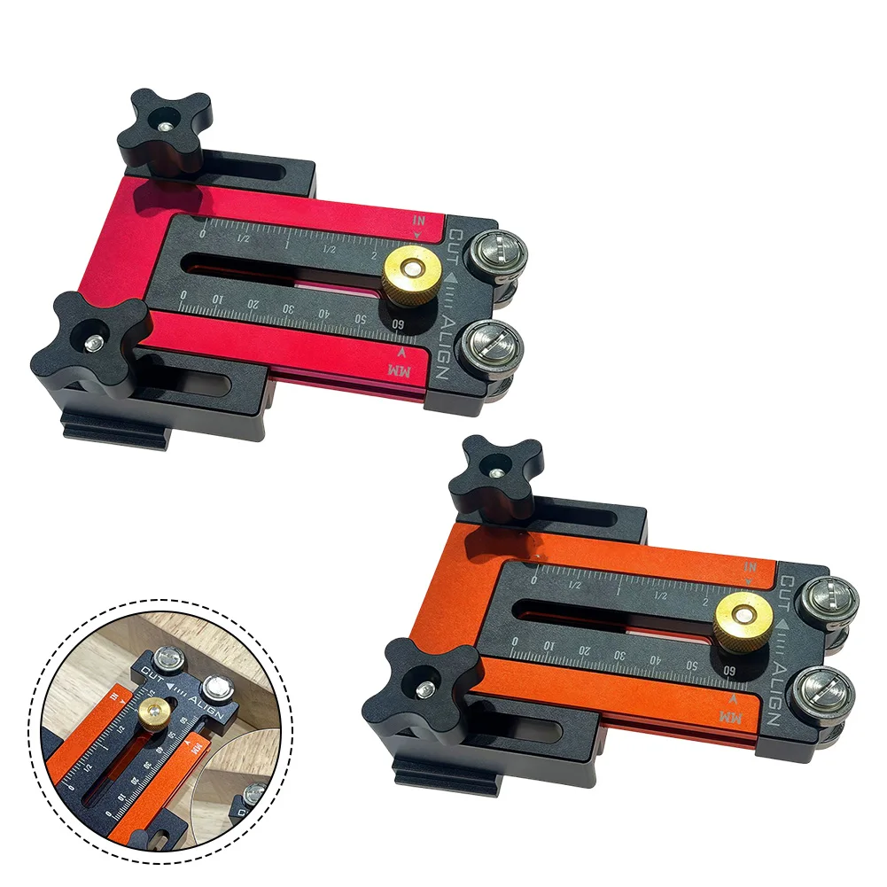 

Reliable Adjustable Cutting Guide for Woodworking Table Saws with Enhanced Stability and Dual Measurement Scales
