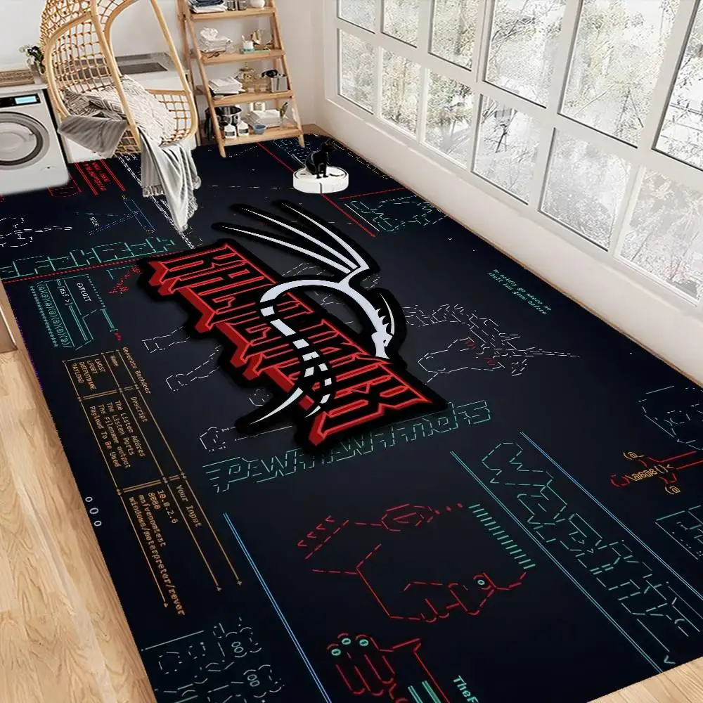 Kali Linux Logo Hallway Carpet Non-Slip Laundry Room Mat Laundry Decor Balcony Child Living Room Bedside Area Rugs