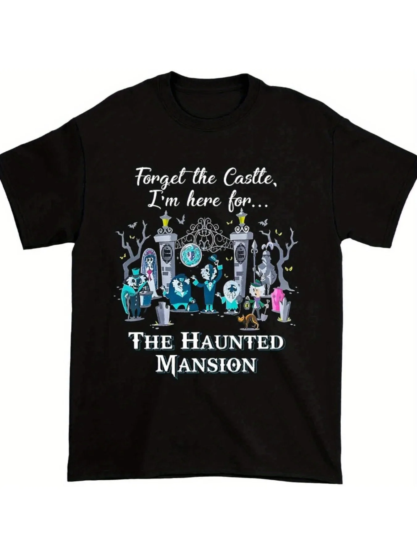 Haunted Mansion Graphic Tee for Men  Women - Soft , Crew Neck, Casual Fit - Perfect Gift for Christmas, Thanksgiving, New Year, Birthdays