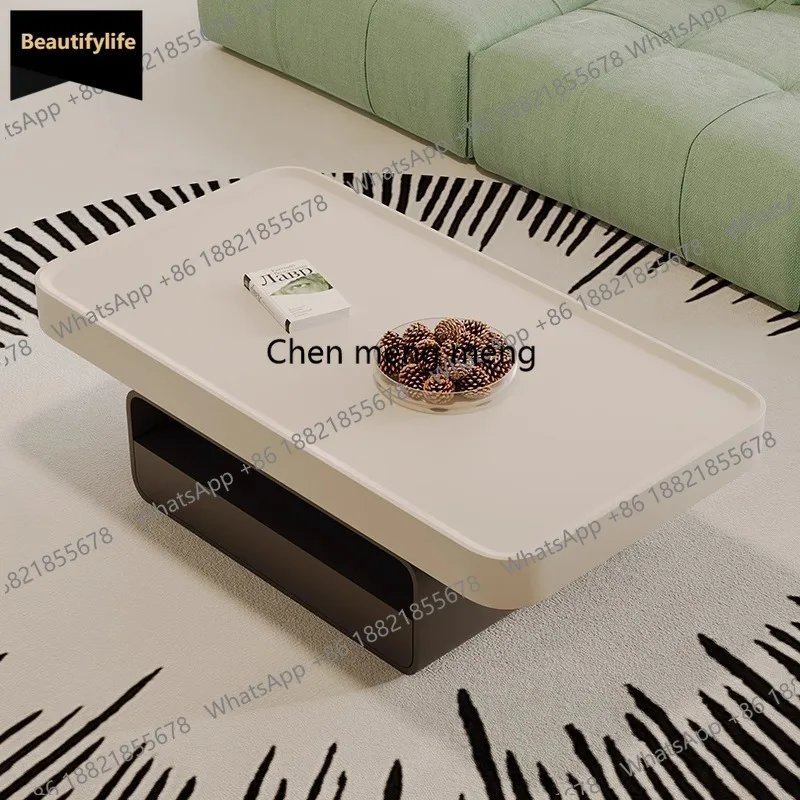 

C85 Luxury Round Side Table Nordic Modern Storage Vintage Coffee Table Classic Rustic Mesa De Centro De Sala Living Room Furnitu