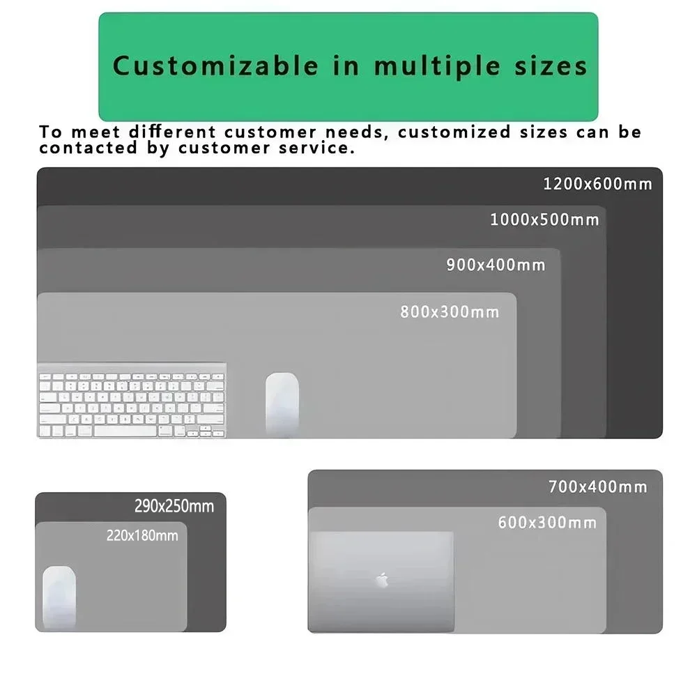 CIFBUY Large Gaming Mouse Pad Black White Strata Abstract PC Keyboard Desk Mat Non-Slip Rubber Base Home Office Laptop Decor image 6