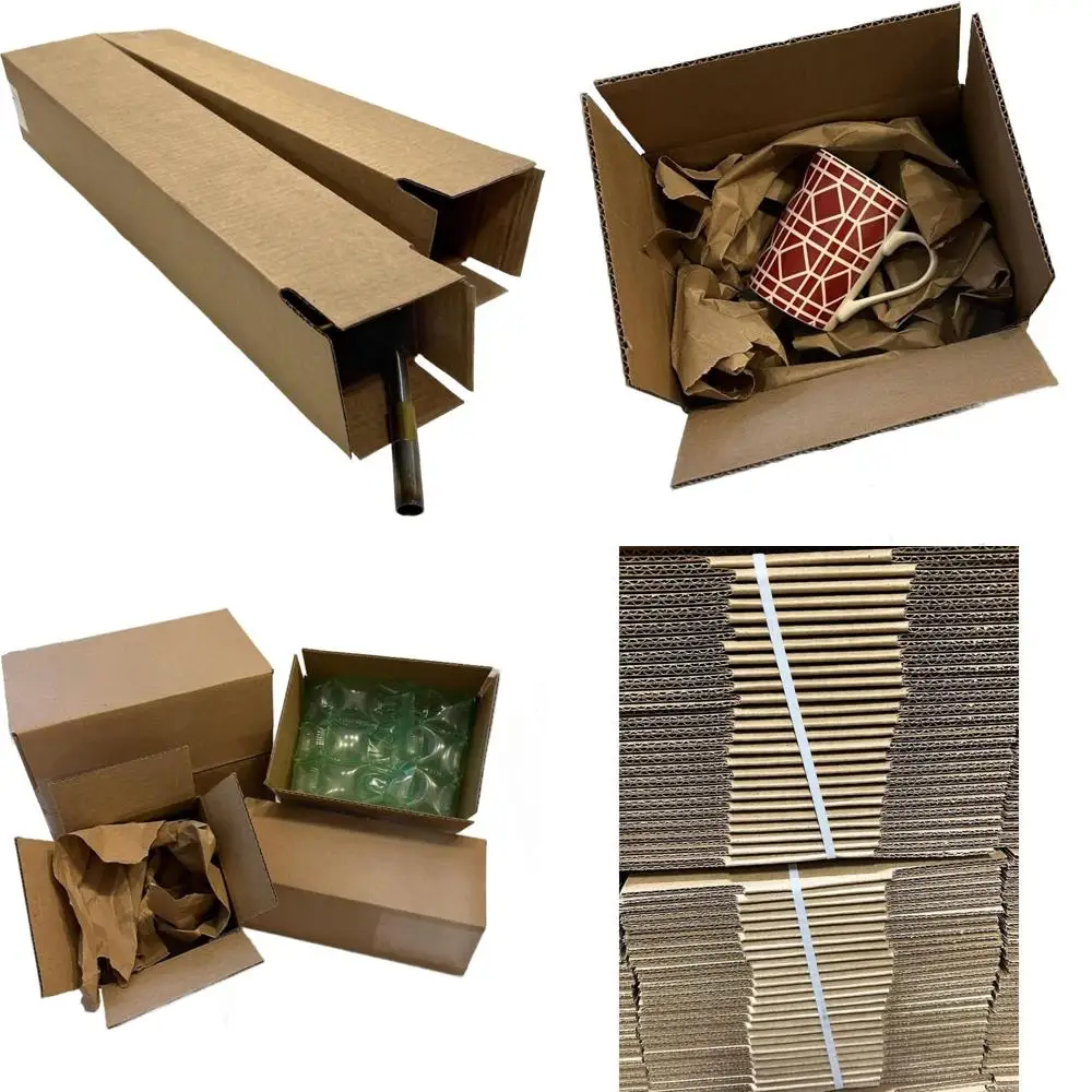 

24-Pack 4x4x24 Inch Cardboard Shipping Boxes for Mailing and Packaging