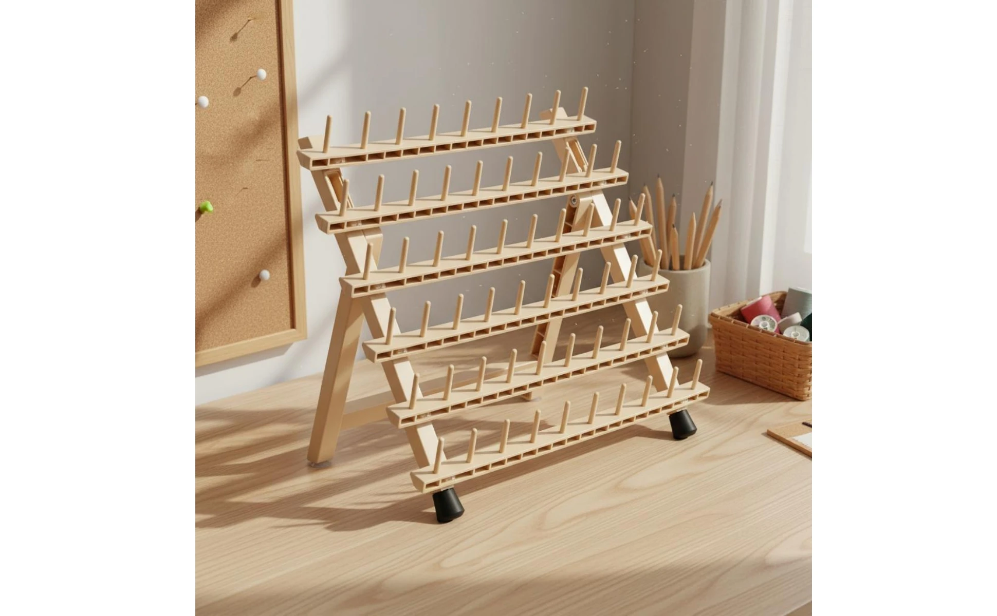 Hair Braiding Rack Freestanding Braiding Rack Braid Stand Tabletop Hair Extension Holder Large Capacity for Floor