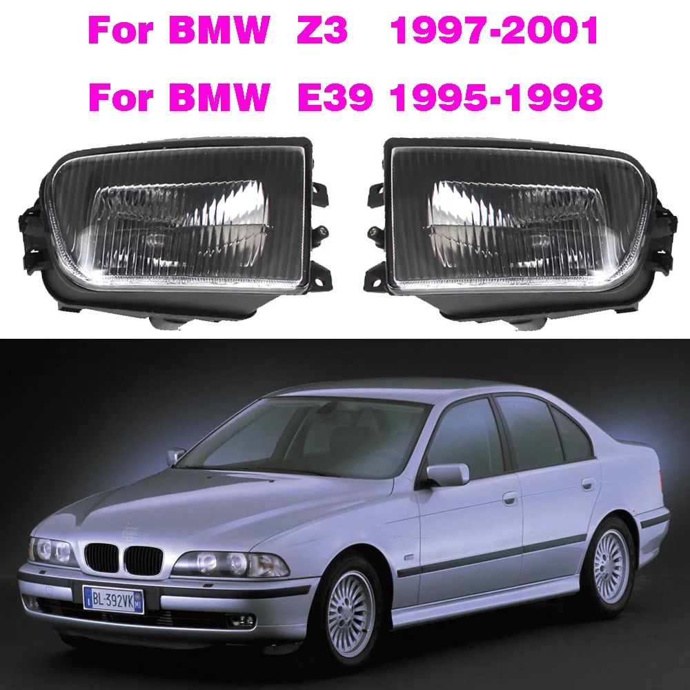 

Car Light Fog Light Fog Lamp For BMW 5 Series E39 1995 - 2000 520 525 523 530 525li 535 523li Housing Lens Clear No Bulbs