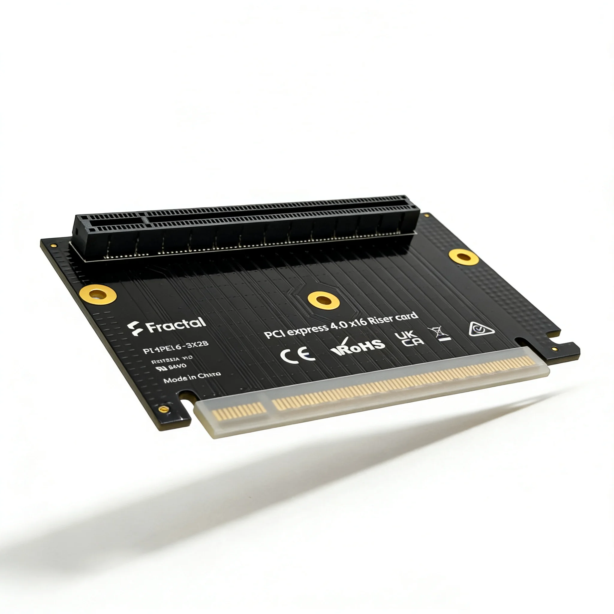 

Fractal PCIe 4.0 x16 Riser Card PI4PEL6-3X2B | 90° Adapter for ITX/Small Form Factor Cases