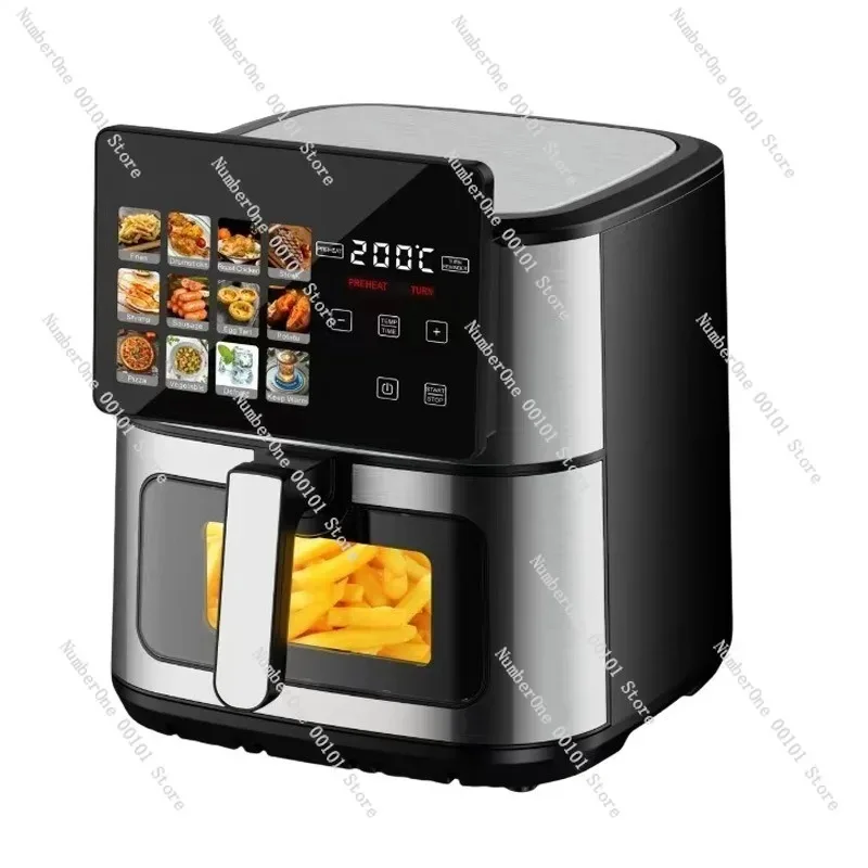 Large Capacity Air Fryer Oven with Visible Window, Electric Convection Cooker Oil Free, Multifunction Kitchen Appliance for Home