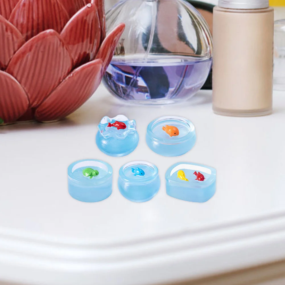 15 قطعة يتوهج في الظلام الراتنج مصغرة أطباق السمك دمية المشهد الصغير حوض السمك الحلي مضيئة خزان الأسماك الصغيرة