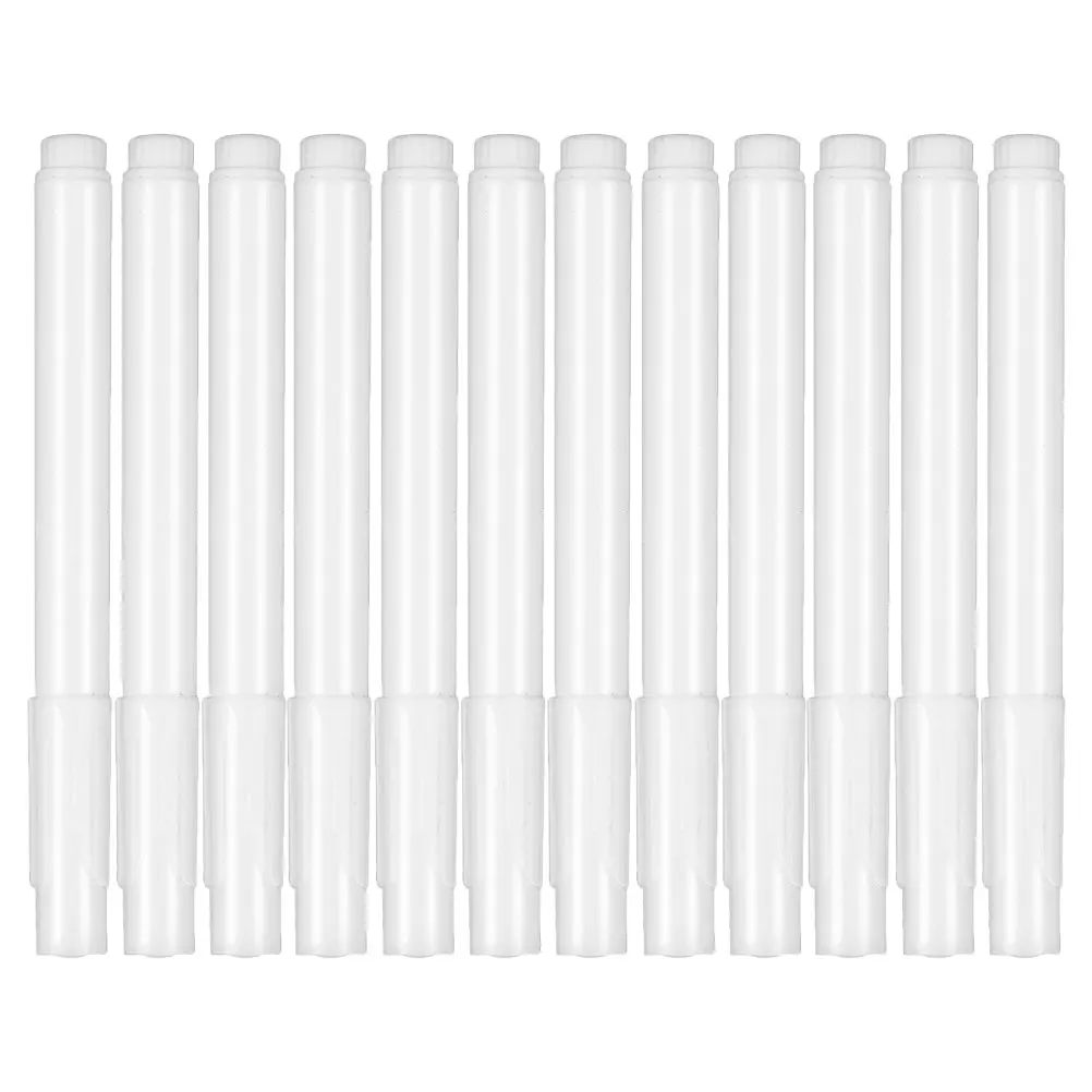 

12 Pcs Chalk Lamp Board Pen Wall Markers White Wet Wipe Pens Plastic Fine Tip Liquid Easily Erasable