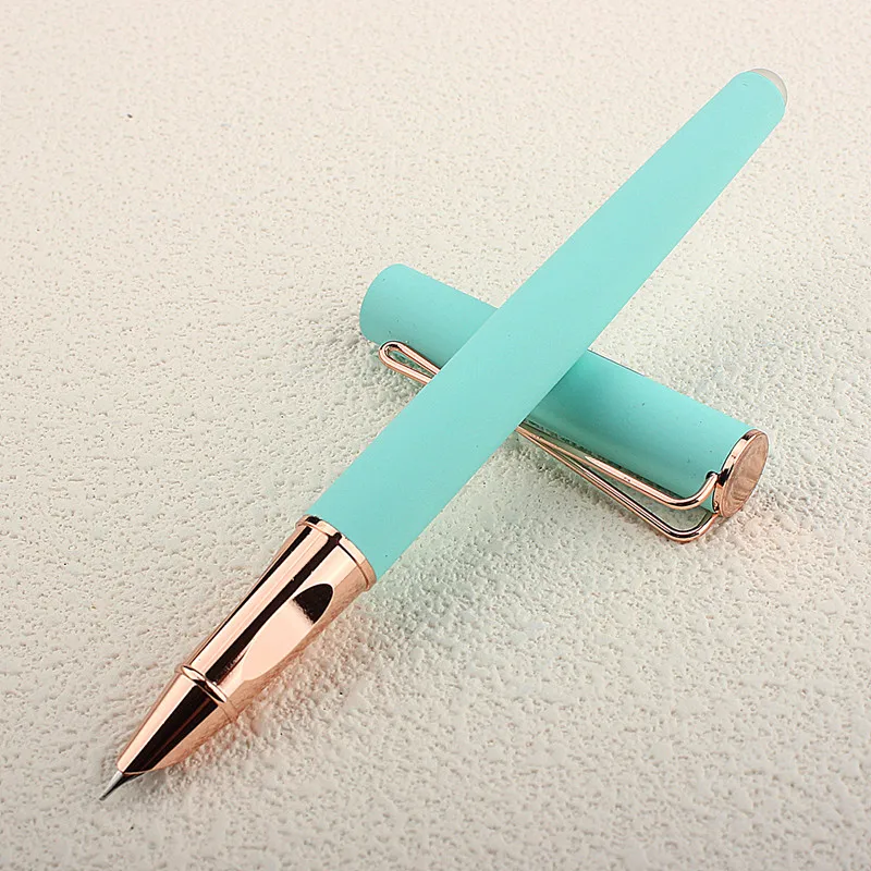 

Luxury Fountain Pen Rose Gold Clip EF Nib 0.38mm Metal Classic Ink Pen Student Gift Office School Business Writing Pens