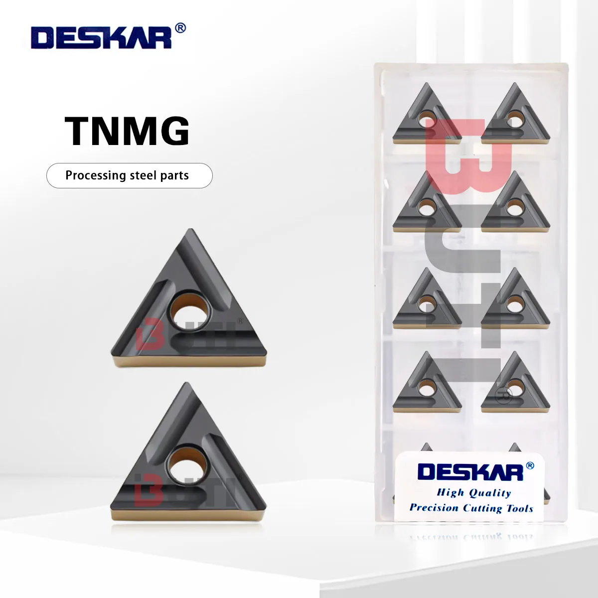 

DESKAR 100% оригинальный токарный станок с числовым управлением, двухцветный токарный инструмент TNMG160404/08 R-S 160404/08 L-S LF9218, режущая пластина, резак