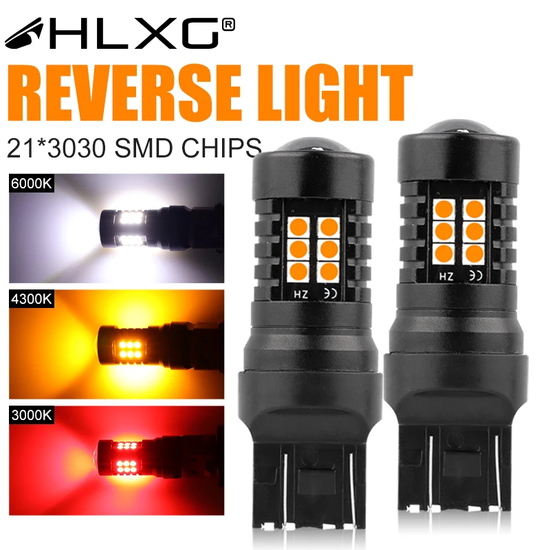 2 قطعة سيارة مصباح ليد لمبة S25 R10W R5W 1156 BA15S BAU15S P21W PY21W 1157 P21/5W BAY15D 7443 3157 T25 T20 السيارات عكس مصباح 6000 كيلو #1