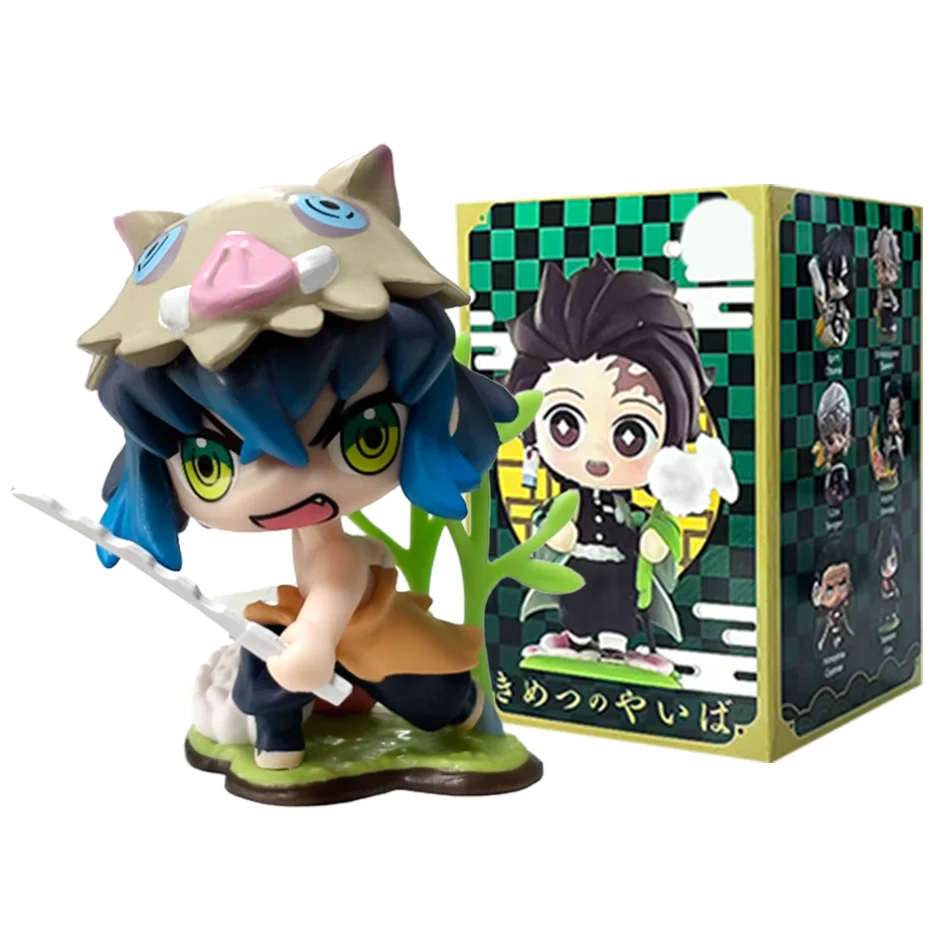Q-Version Demon Slayer Anime Sitzende Geisterpuppe Tanjiro Nidouzi Inosuke Zenitsu Puppe Actionfigur Spielzeug Weihnachts- und Geburtstagsgeschenk – Detail 13