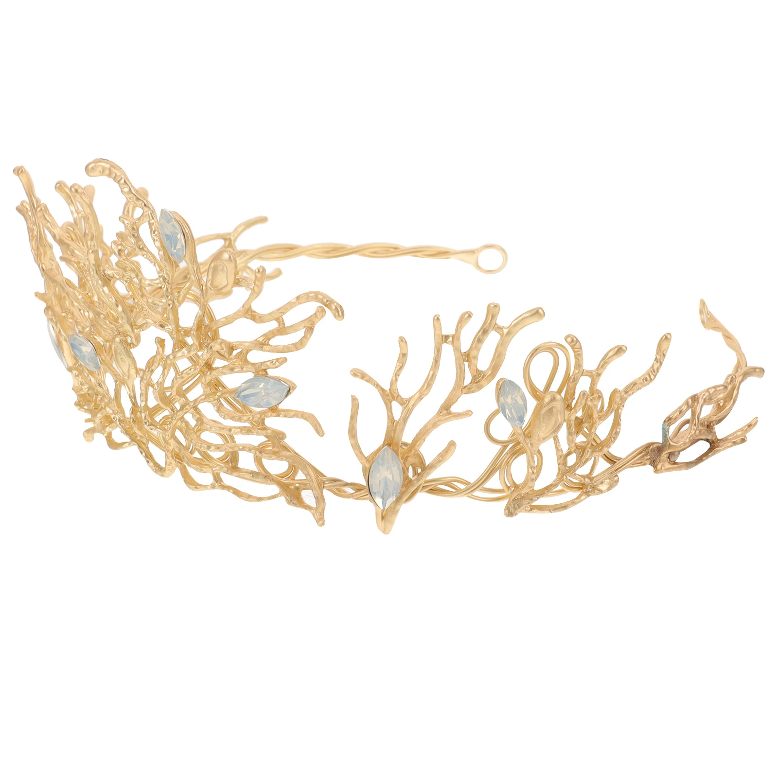 

Bridal Crown Wedding Headpiece Crystal Opal Tiara Baroque Style Headdress Hair Accessories Bridal Shower Banquet Stage Birthday