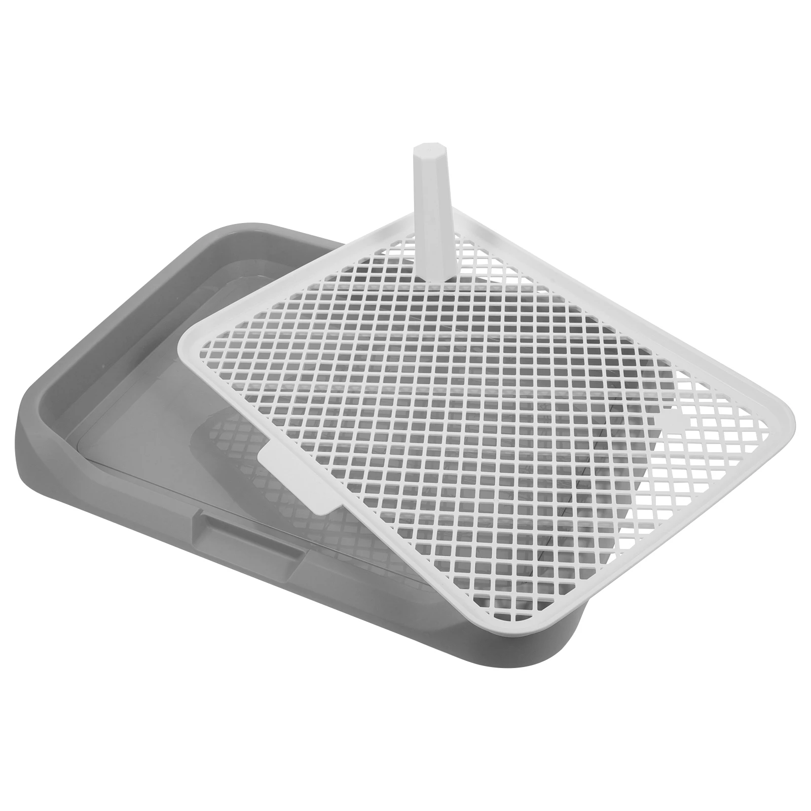 

Dog Potty for Large Small Dogs Indoor Pee Bedpan Grey Pet Toilet Balcony Cleaner Litter Box Pet Bedpan Training Mat