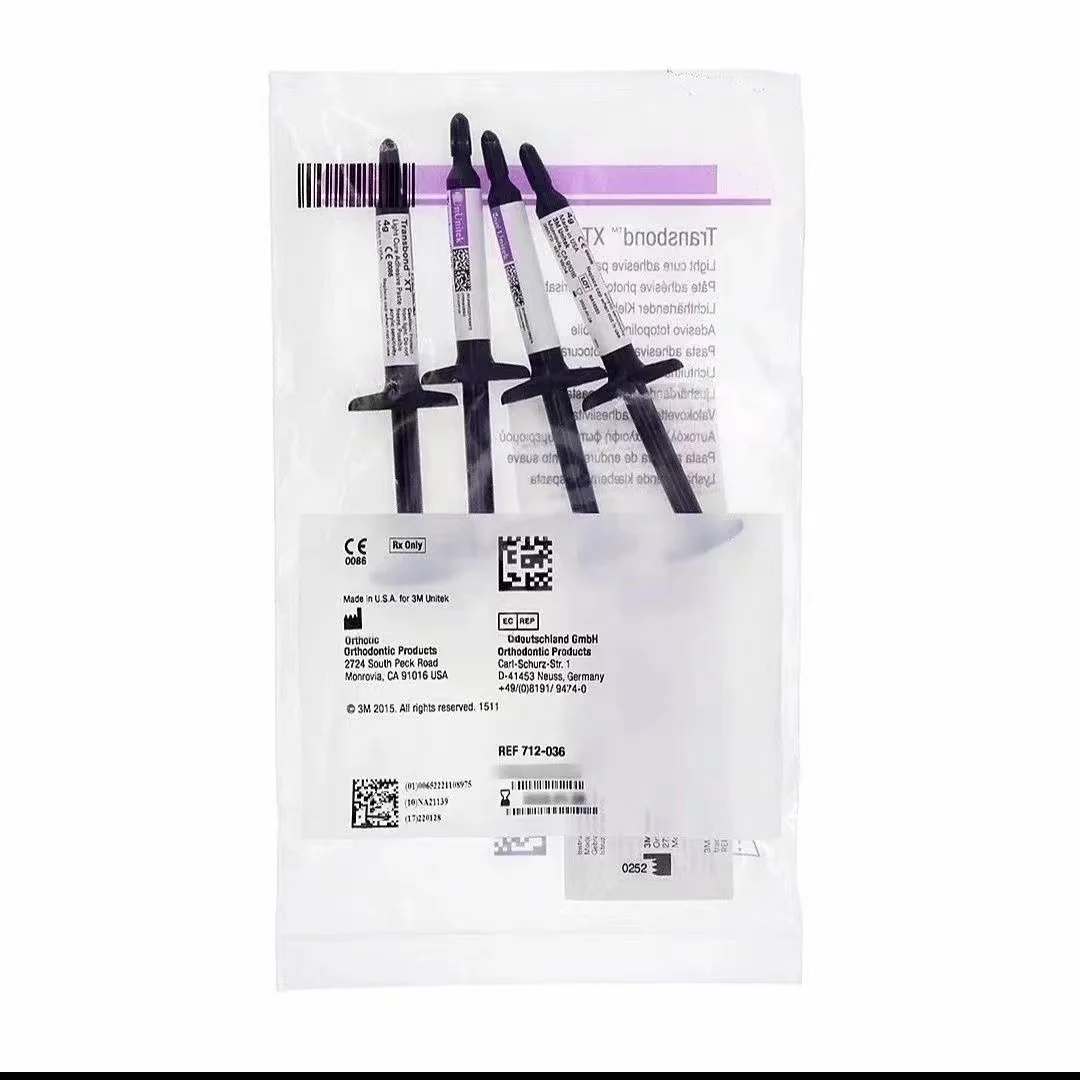 Kit de adhesivo dental ortodóntico 3M 712-036 UniTek con primer y pegamento de ortodoncia de fotopolimerización, recambio adaptable para cambio de color