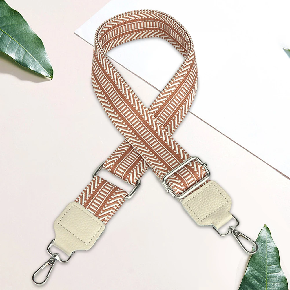 

Crossbody Purse Straps 3.8cm Width Stylish Strap 360° Rotating Head Guitar Strap 80-140cm Adjustable for Bags Strap Replacement