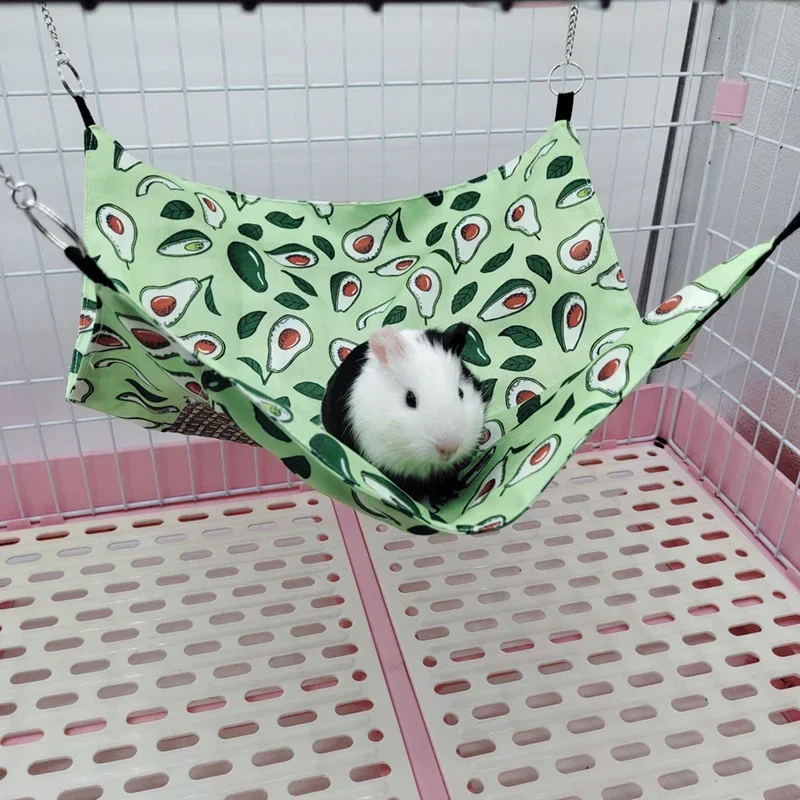 1 PC Random Color Summer Cooling Hamster Hammock Hanging Beds House for Small Animal Chinchillas Nests Pets Supplies D9211