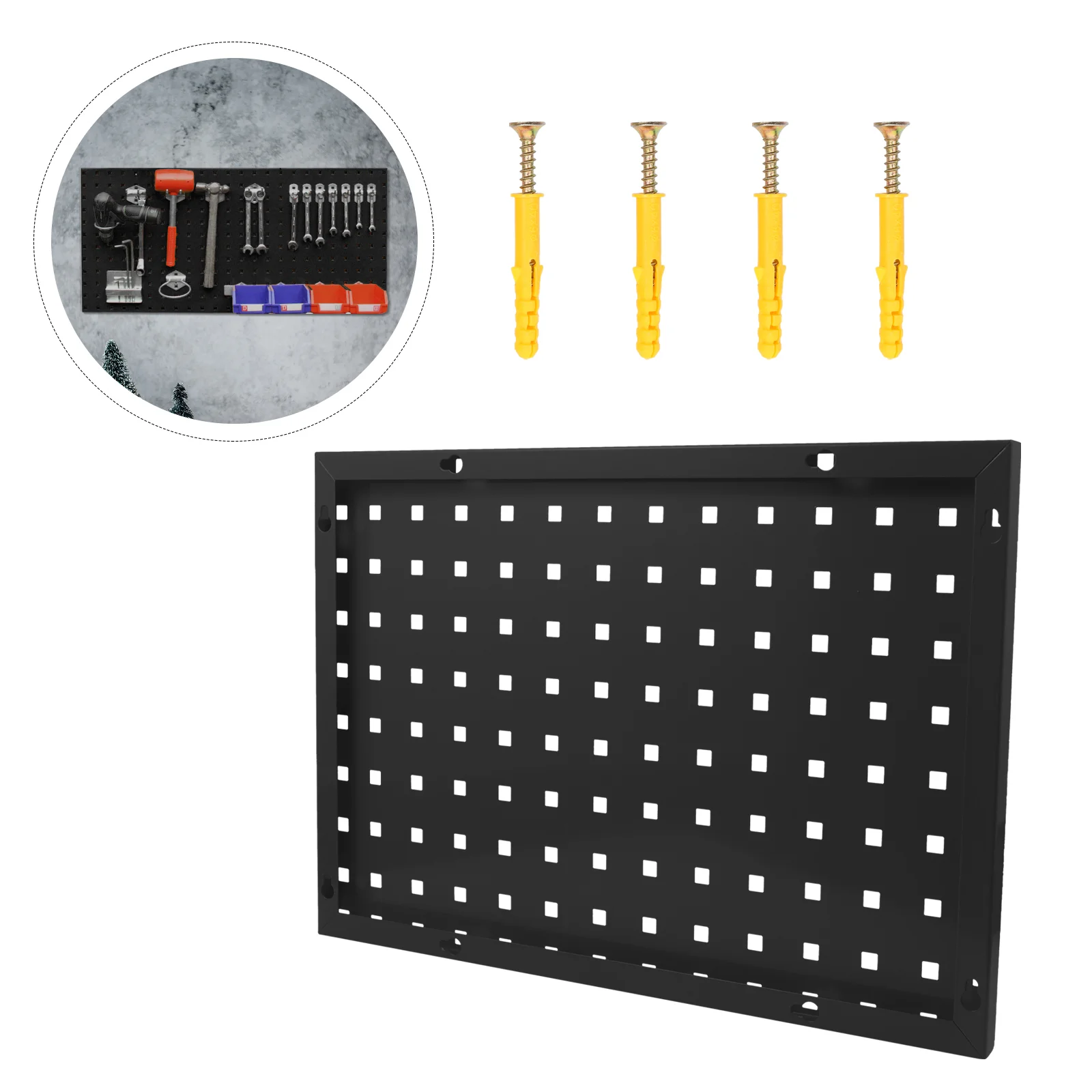 Garage Tool Organizer Hanging Board Peg Pegboard Panel Galvanized Steel Wall Hanger