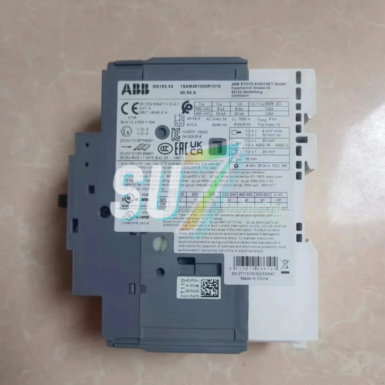 새로운 원본 MS165-42 MS165-54 모터 스타터