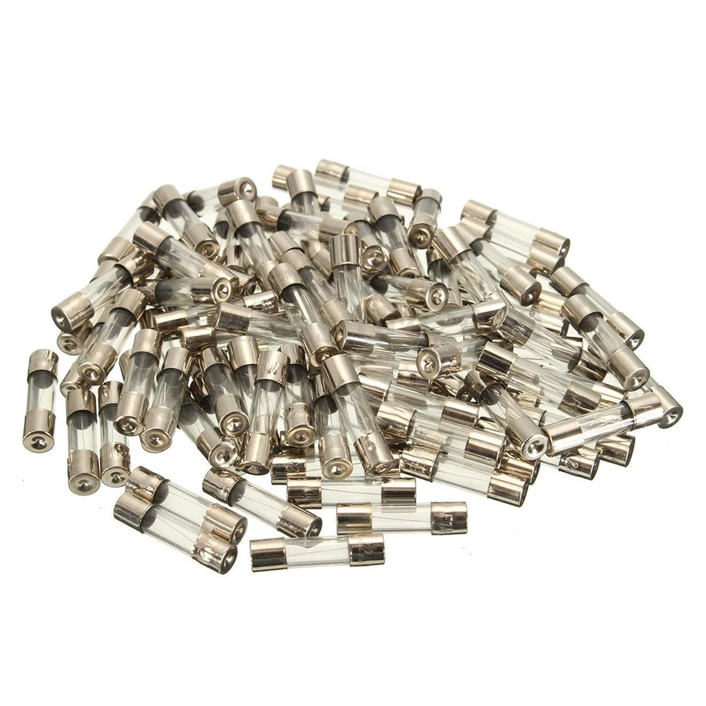 

100pcs 10 Values Fast-blow Glass Car Glass Tube Assorted Kit Amp 0.2A 0.5A 1A 2A 3A 5A 8A 10A 15A 20A