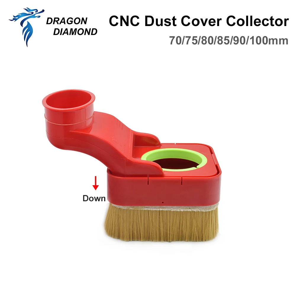 1PC Spindle Dust Cover Collector 70/75/80/85/90/100mm For CNC Router Engraving Milling Machine Tools CNC Dust Shoe