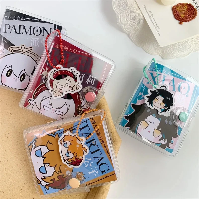 Genshin Impact Klee Paimon Zhongli Tartaglia Xiao Cute Cartoon Notebook Kawaii Periphery Student Stationery Lovely Holiday Gift