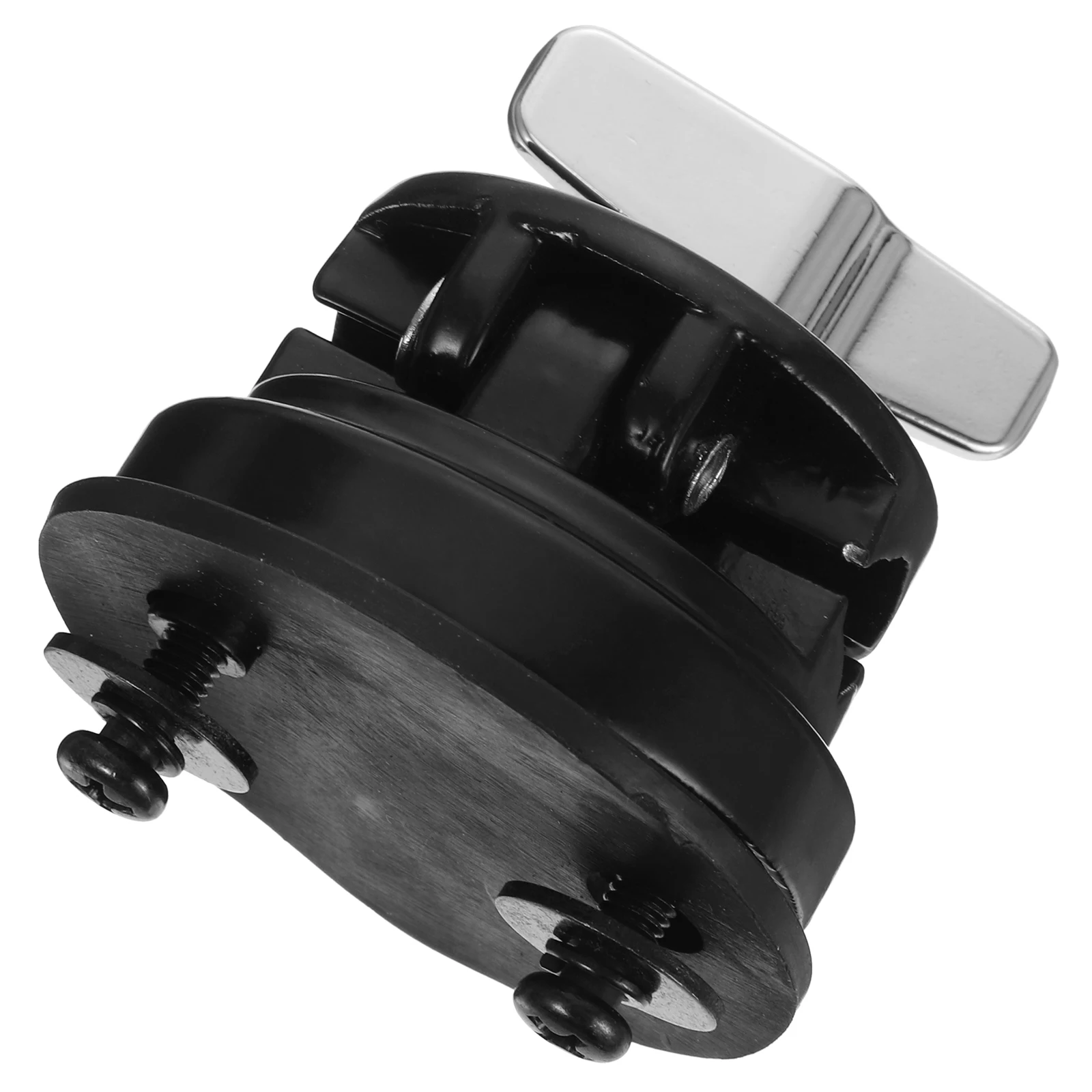 

Silver Plated Iron Drum Saddle Regulator Tom Mount Bracket Adjustable Clamp for Percussion Bases Tom Leg Supply Sound Transfer