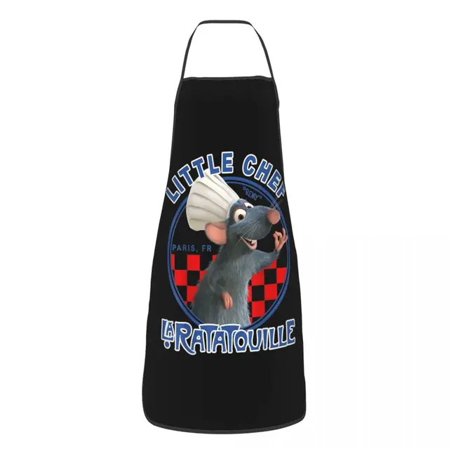 Little Chef Ratatouille Remy Fartuch dla kobiet Mężczyźni Unisex Śliniak Animowany Film Kuchnia Gotowanie Tablier Kuchnia Szef kuchni Pieczenie