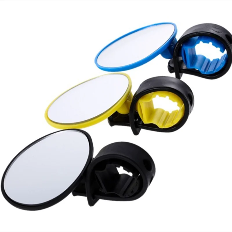 Bicycle Mirror 360 Degree Rotation Auxiliary Convex Mirror Handlebar Mount Cycling Bike Rear View Mirrors