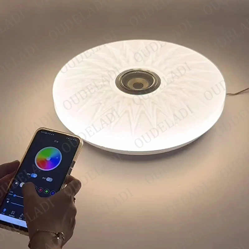 36W Smart Lamp Ceiling RGB LED Lights Dimmable APP Control Bluetooth Speaker Home Bedroom Living Room Ambient Light