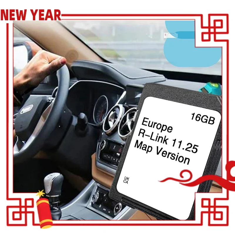 

for Renault Megane Laguna Kangoo Carminat R-Link 11.25 SD Card Sat Nav 16GB Europe UK 2024 Map GPS Road Navigation Free Shipping