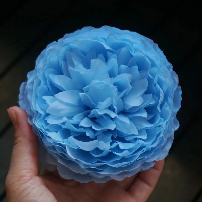 12cm Peony Hair Clip For Woman Wedding Bridal Hairpin Artificial Flower Hair Accessories Birthday Gifts