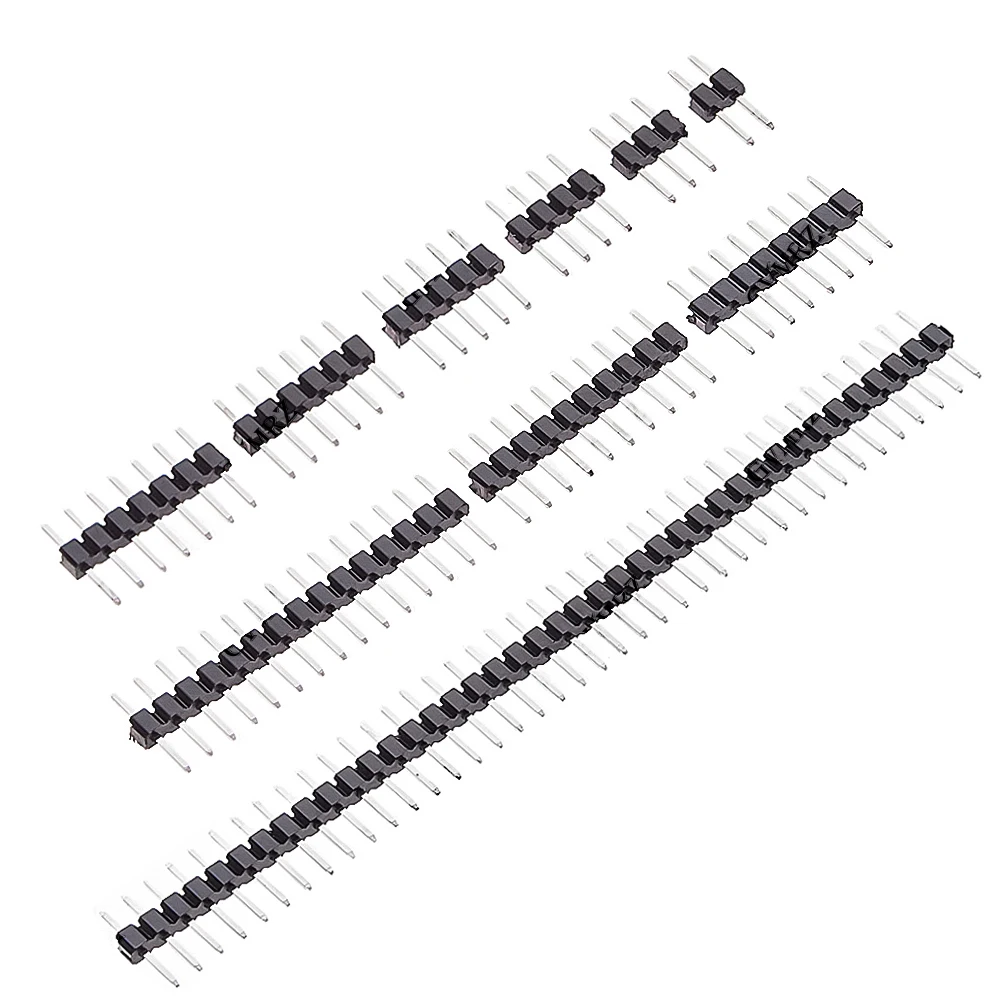 10PCS 2.0MM Strip Connector Socket 2MM 1X2/3/4/5/6/7/40 PIN 8p/10p/15p/40p Single Row Straight Male PIN