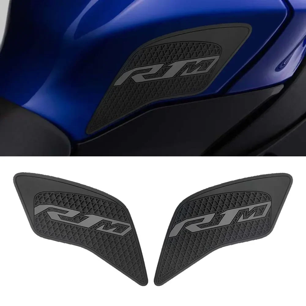 

motorcycle modification anti slip side fuel tank pad PVC black sticker 2015-2025 For Yamaha YZF R1M