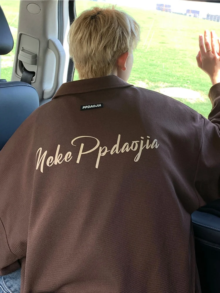 

Мужская толстовка с капюшоном для весны и осени, уличный стиль, большие размеры, парная куртка с буквенным принтом и нашивкой, американский повседневный стиль