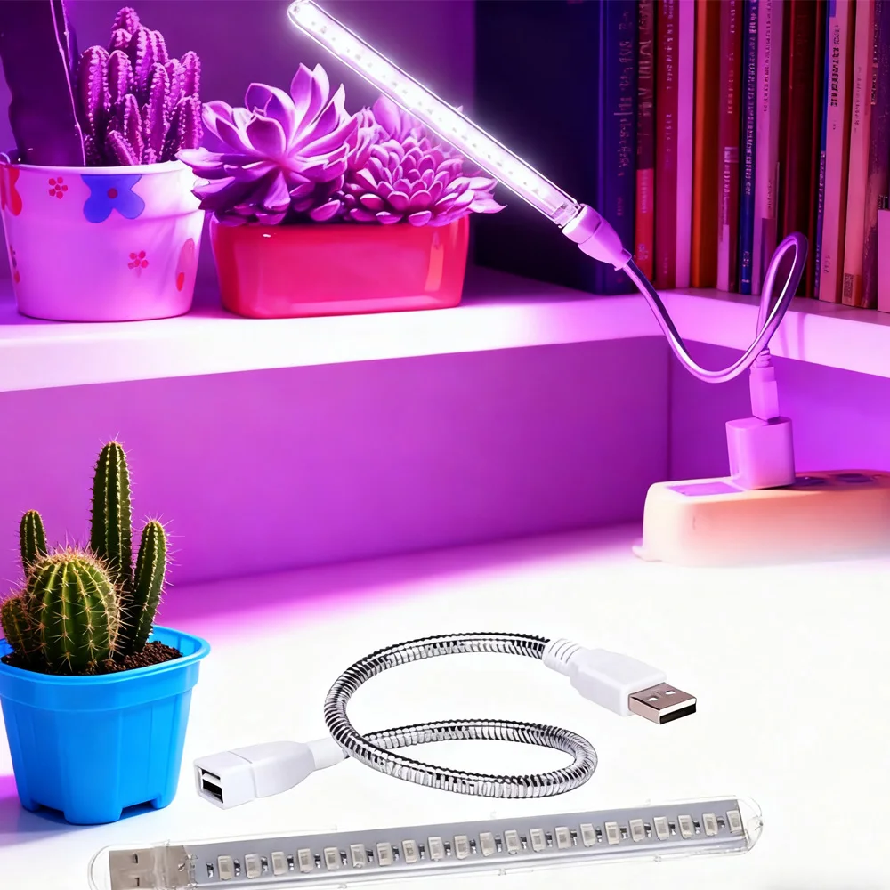 

USB Portable Full Spectrum Led Grow Light 5V Flexible Hose Indoor Greenhouse Phyto Lamp Flower Seedling Hydroponic Light