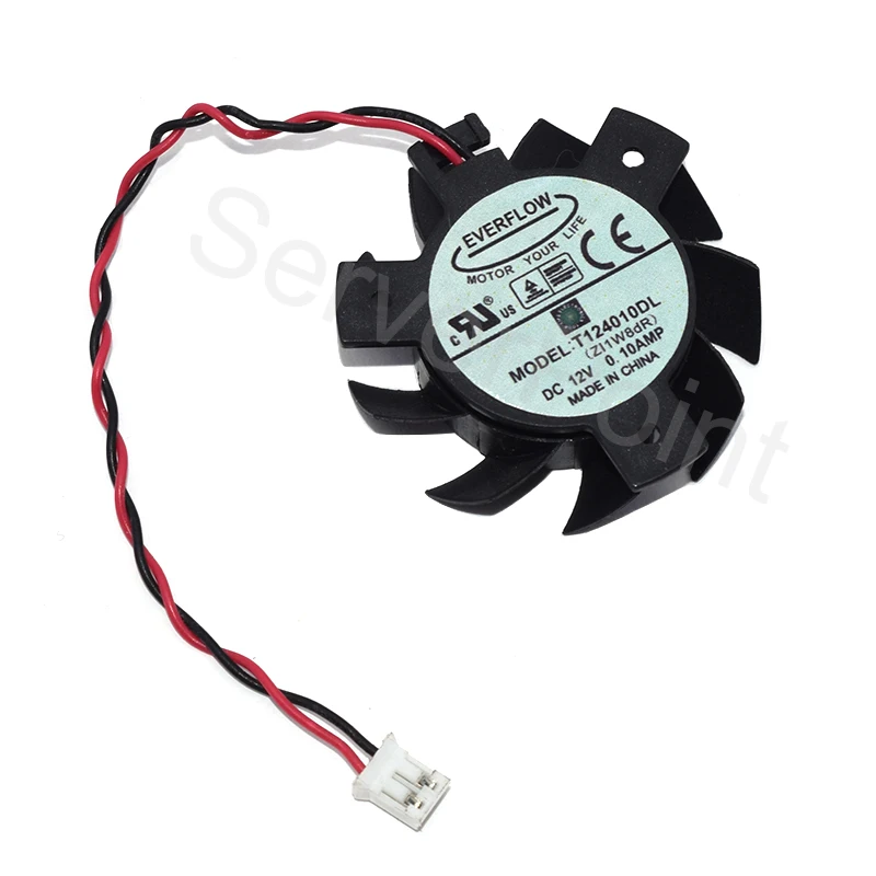 Free Shipping  EVERFLOW T124010DL DC12V 0.1A Two Lines Cooling Fan