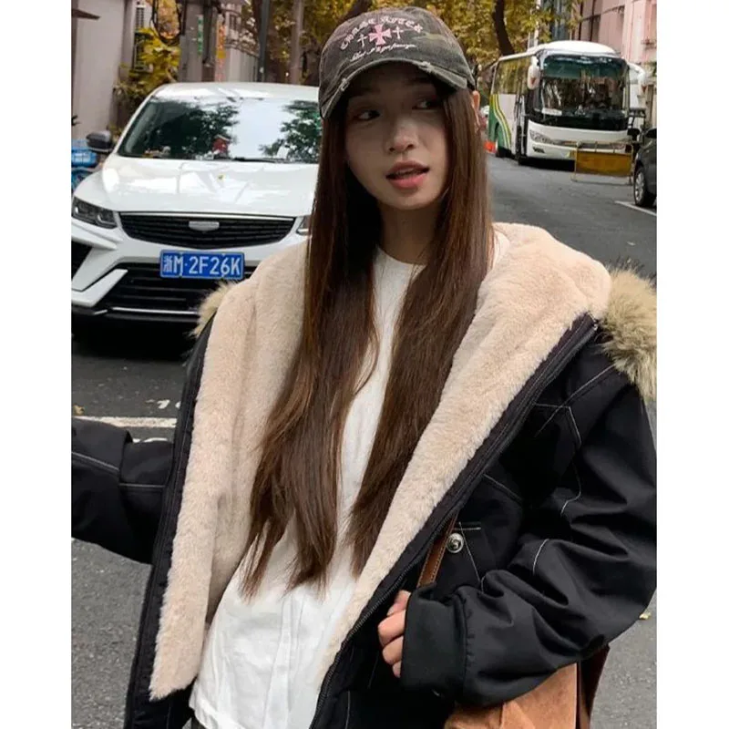 Fashion Pai Overcome Coat Women's Parkas 2026 Winter New Cotton-Padded Jacket Female Thicken Overwear Warm Cotton Outerwear Tops