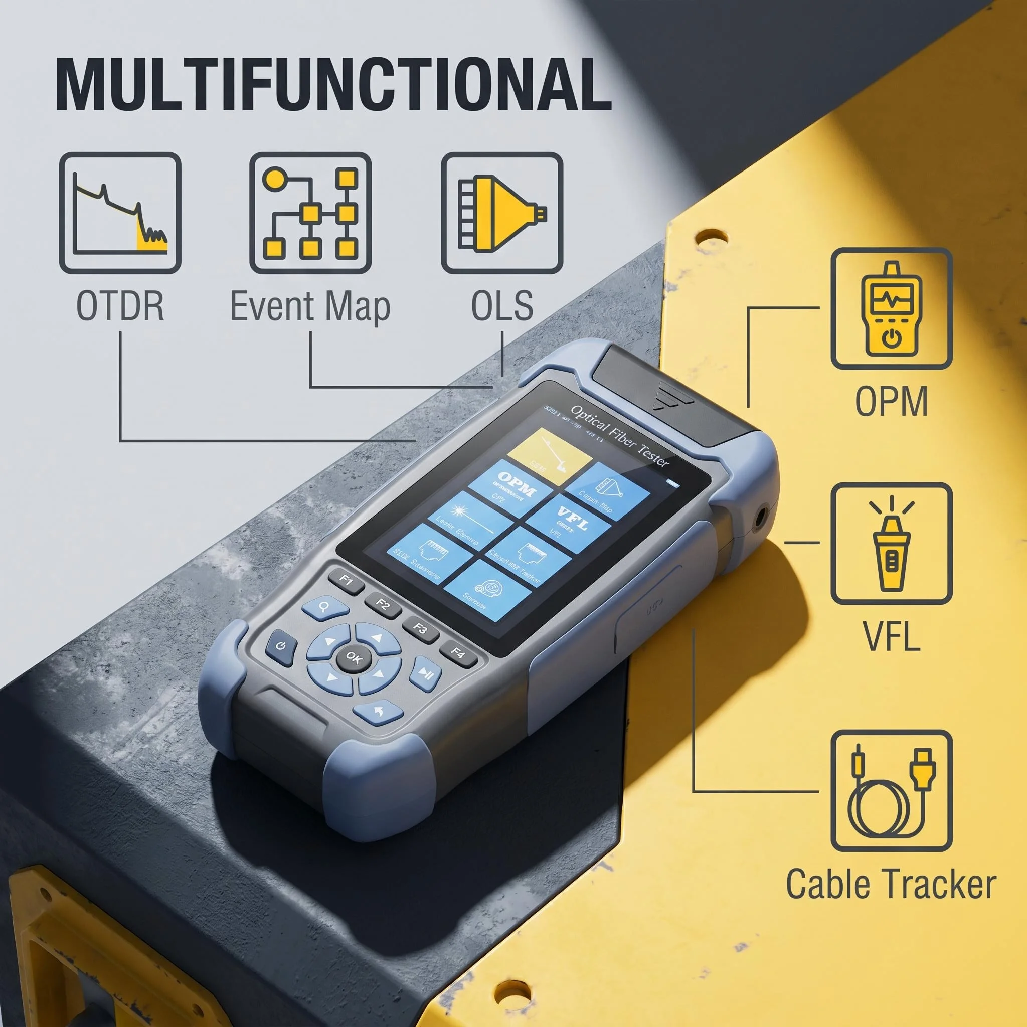 NK4300D PRO OTDR MINI Reflectó - Optical Time Domain Reflectometer Otdr 1310 1550Nm reseña y precio