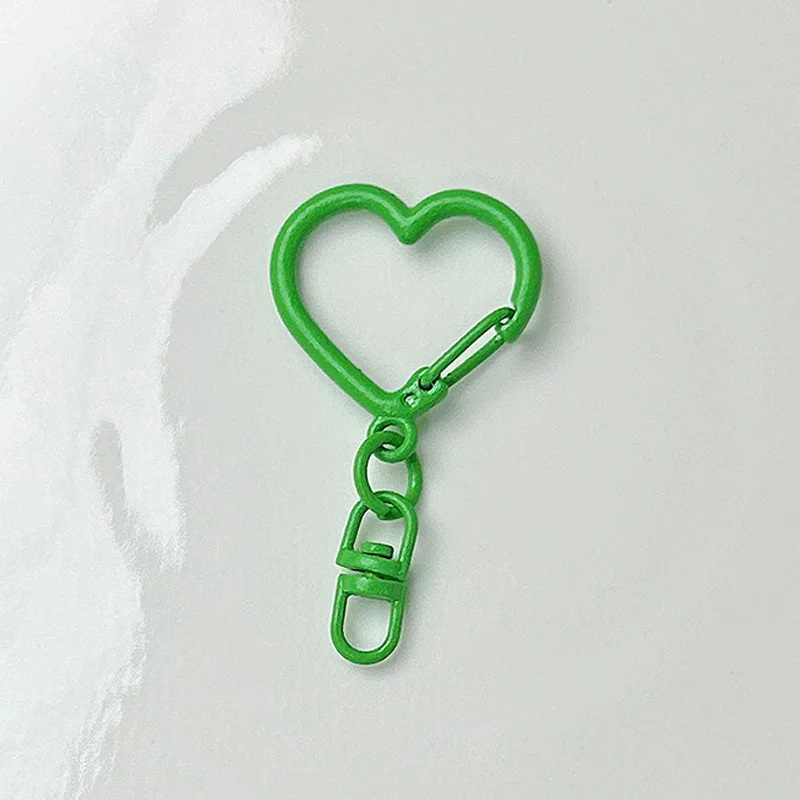 Colored Heart Keychain Hook Jewelry Buckle Metal Key Chains