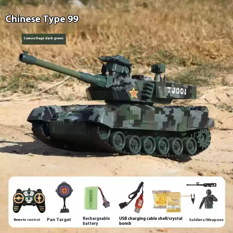 MN MODEL ultra large remote-controlled tank simulation track firing ammunition for combat charging electric boy toy car launchin