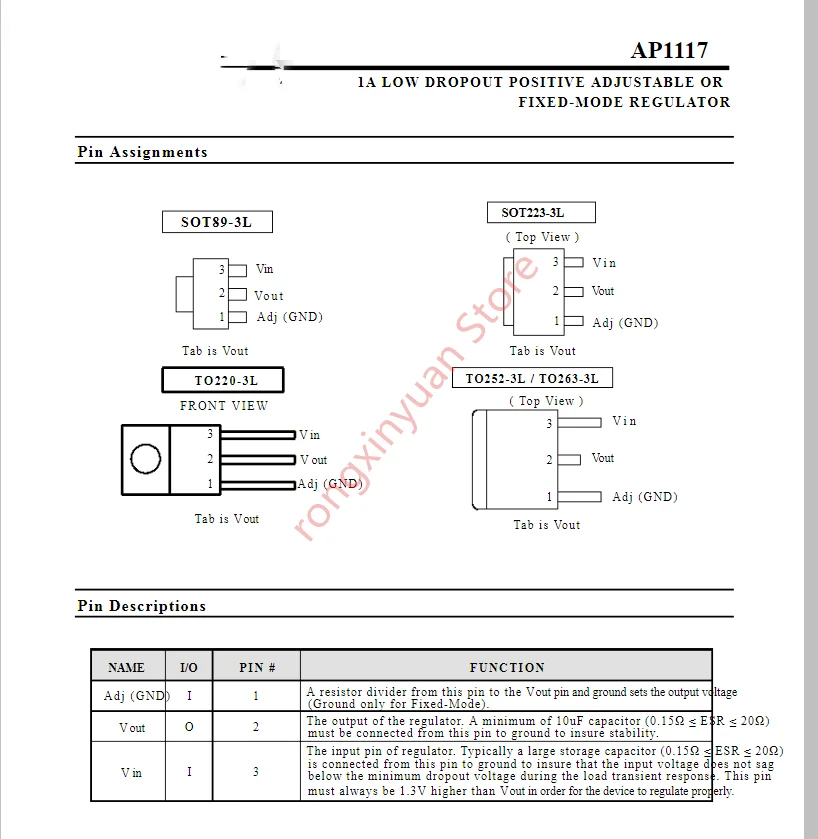 20 шт. AP1117 AP1117D50G-13 AP1117D50L-13 AP1117D33G-13 AP1117D33L-13 AP1117D25G-13 AP1117D18G-13 AP1117D18L-13 AP1117DG-13 Новый